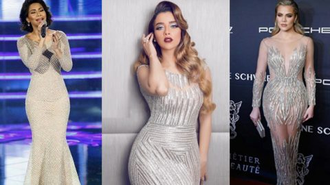 نجمات الشرق والغرب تتنافس على فساتين يوسف الجسمي البراقة
