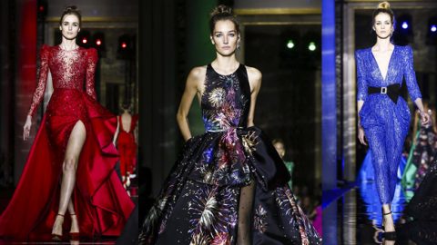 أزياء زهير مراد هوت كوتور ربيع 2017 تُضيئها الألعاب النارية