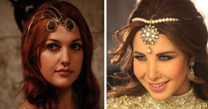 إكسسوارات شعر النجمات من وحي مسلسل حريم السلطان