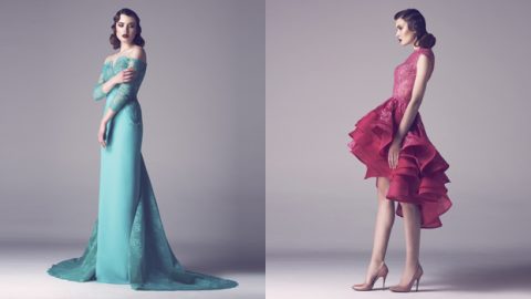 فساتين فدوى بعلبكي ربيع 2015 بأسلوب الريترو