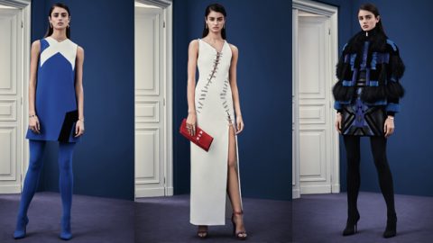 فيرساتشي ما قبل خريف 2015 تغزوها الجوارب الملونة