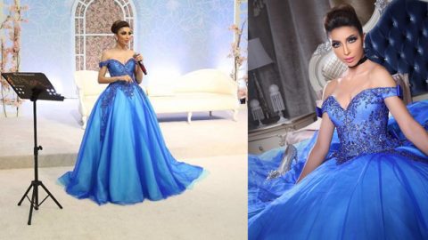 دنيا بطمة تخطف الأنظار بإطلالة سندريلا