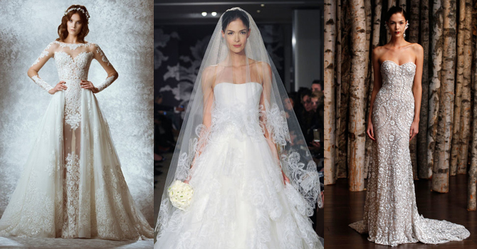 فساتين زفاف توجت إطلالة عروس 2015