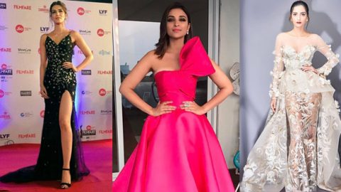 فساتين نجمات بوليوود بتوقيع مصممين العرب والغرب بحفل 2017 FilmFare awards