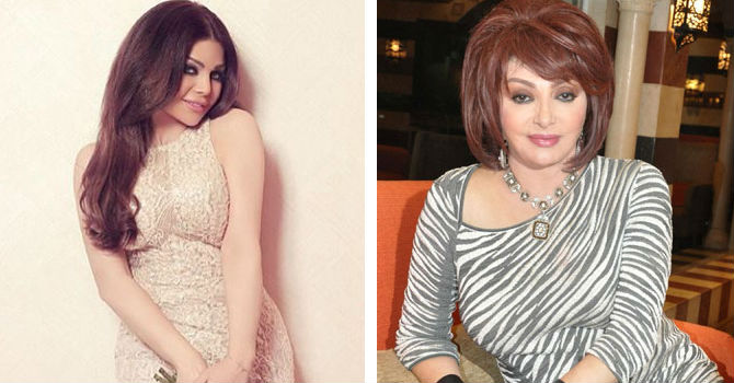 نبيلة عبيد تشهد لهيفاء وهبي بالجدارة