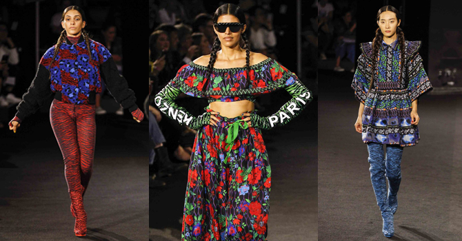 امرأة الهنود الحمر تتصدر عروض كنزو X أتش أند أم 2016