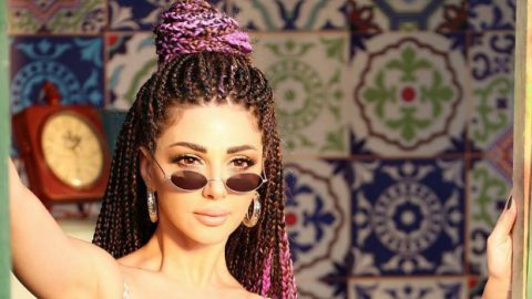 مريام فارس بالضفائر الأفريقية لأول مرة