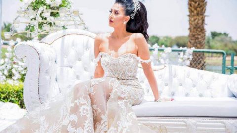 أحدث جلسة تصوير للفنانة غادة عبد الرازق بفستان الزفاف