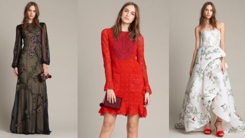 فساتين سهرة مونيك لولييه ما قبل خريف 2016 هيبية الطابع