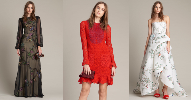 فساتين سهرة مونيك لولييه ما قبل خريف 2016 هيبية الطابع