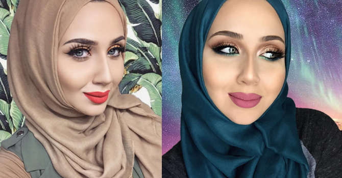 مكياج شتوي للمحجبات من مدونة التجميل الفلسطينية أسماء