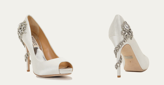 أحذية زفاف ماسية من بادجلي ميشكا 2016