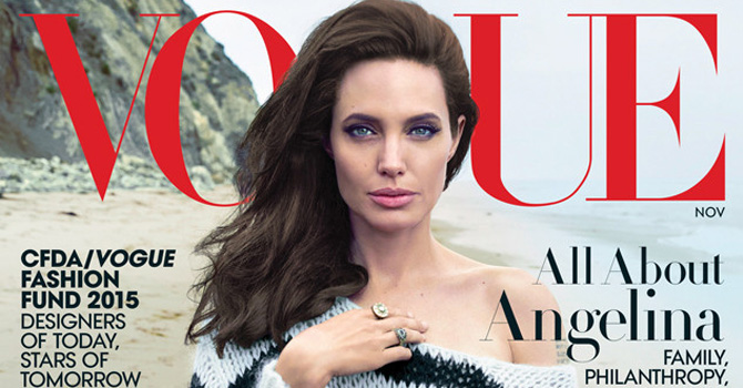 نحافة أنجلينا جولي على غلاف vogue تهدد حياتها الزوجية