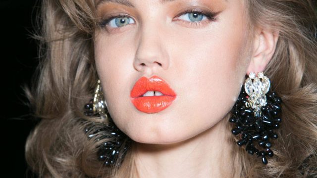 أحمر شفاه برتقالي ربيع 2014