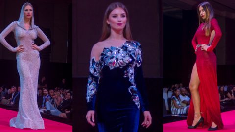 خاص حواء لايف : فساتين سهرة شريف نصر خريف وشتاء 2015 2016