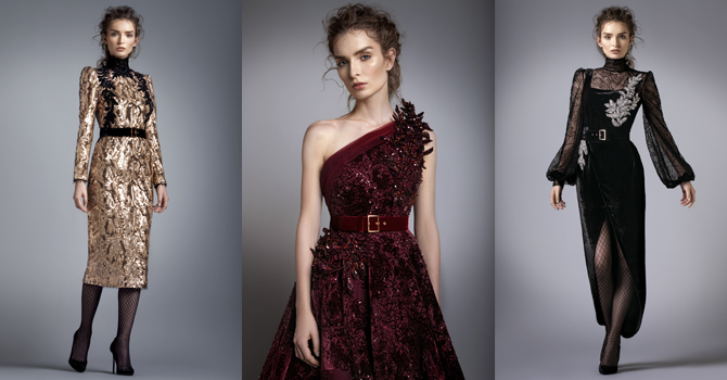 حصري حواء لايف: فساتين الفزايري شتاء 2017 بفخامة الياقوت