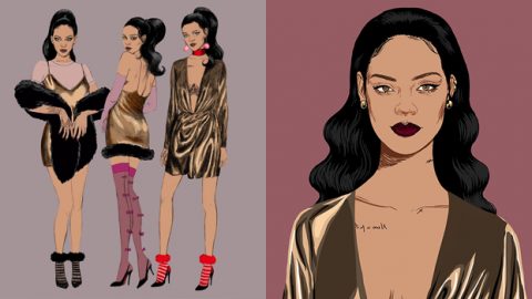 جوارب ريهانا تكمل طلتكِ الأنيقة في سهرة رأس السنة 2017