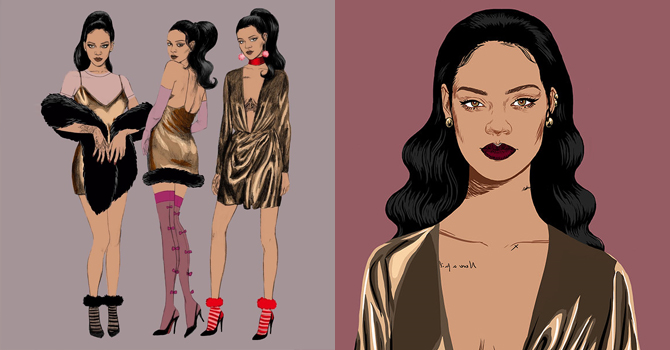 جوارب ريهانا تكمل طلتكِ الأنيقة في سهرة رأس السنة 2017