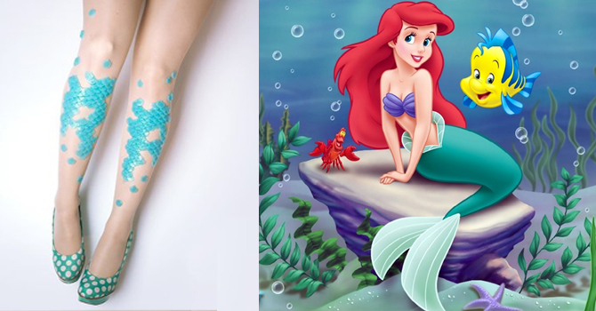 جوارب جديدة تجعلكِ حورية بحر على طريقة ديزني