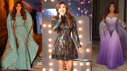 أجمل فساتين نجوى كرم بأنامل نيكولا جبران