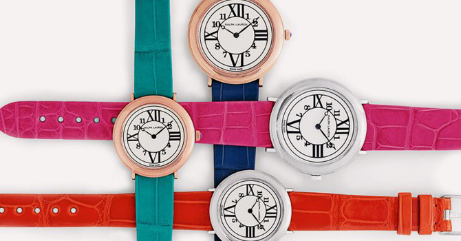 ساعات رالف لورين 2016 بمرح الألوان الصيفية