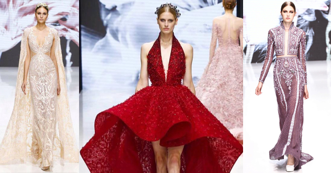 أرقى فساتين السهرة من توقيع مايكل سينكو شتاء 2016