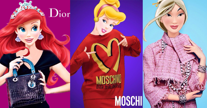 أميرات ديزني بديلات عارضات الأزياء في الحملات الترويجية