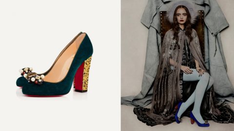 حقائب وأحذية كريستيان لوبوتان خريف 2016 من العصر الذهبي العتيق