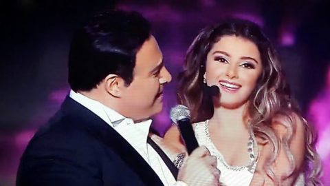عاصي الحلاني يغني مع ابنته بنهائيات رقص النجوم