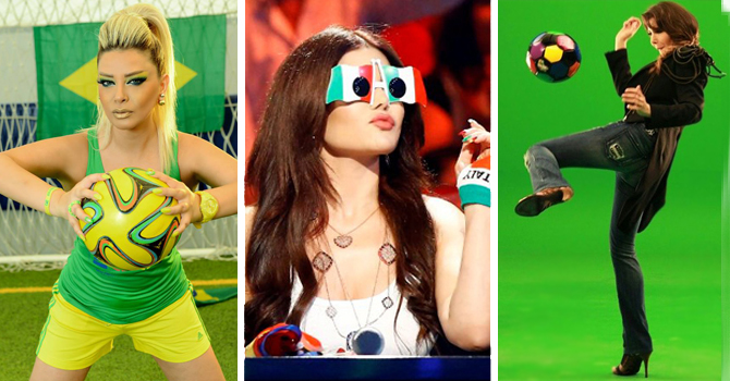 كيف احتفل مشاهير العرب بكأس العالم 2014؟