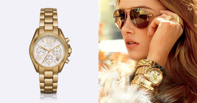 الساعات الذهبية تتوج معصمكِ بكل وقت