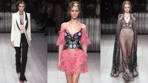 امرأة ألكسندر ماكوين بإطلالة الأزياء الراقية من وحي Erté