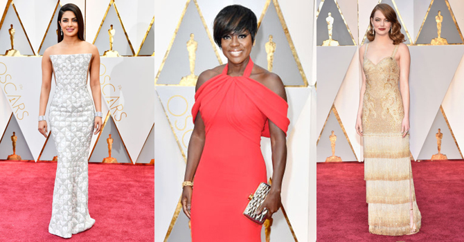 إطلالات الأوسكار 2017 تخلو من المظهر الأيقوني لهوليوود