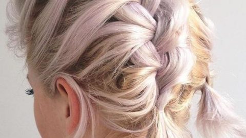 تسريحة الجدائل الفرنسية الهولندية المزدوجة للشعر القصير 2016