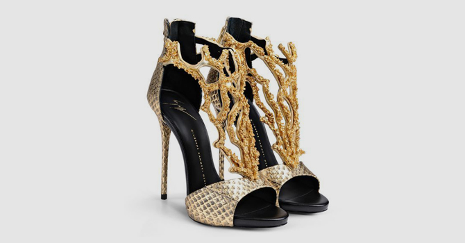 أحذية جوسيبي زانوتي ربيع 2015 من وحي الشعب المرجانية