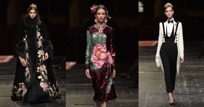 أزياء دولتشي أند غابانا الراقية ربيع 2016 تكشف عن نجوم الأوبرا الإيطالية