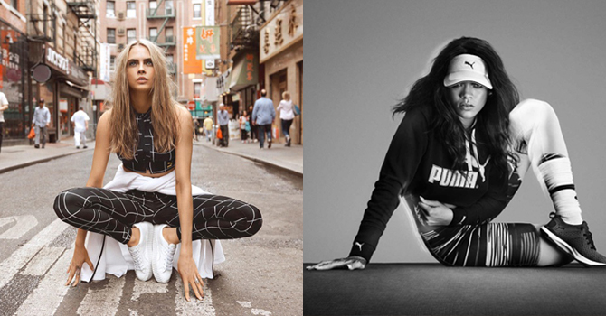 ريهانا تختار كارا ديليفين وجه إعلاني لمجموعتها من بوما