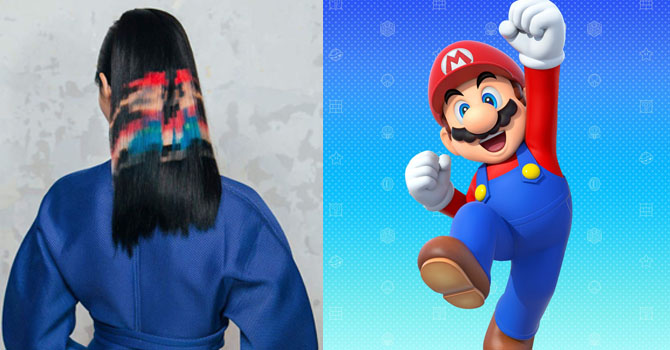 سوبر ماريو صبغة شعرك الجديدة من اليابان