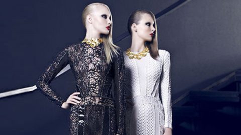 الفخامة عنوان نيقولا جبران شتاء 2015 للأزياء الراقية