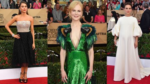 إطلالات نجمات هوليوود الأفضل والأسوأ في حفل SAG 2017