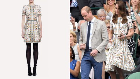 تسوقي فستان الدوقة كيت ميدلتون الذي خطف الأنظار في مبارة التنس