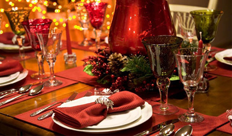 أفكار جديده لطاولة طعامك في العيد