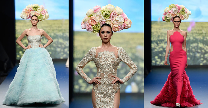 الورد عنوان أزياء رامي قاضي ربيع 2014