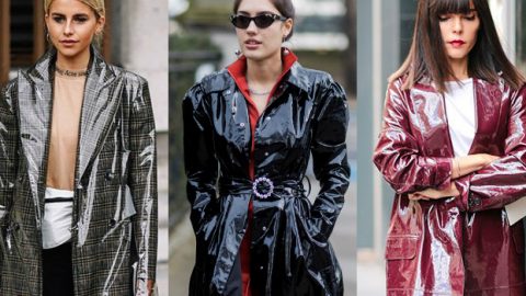 هكذا تنسقين صيحة أزياء البلاستيك بأناقة لشتاء 2018