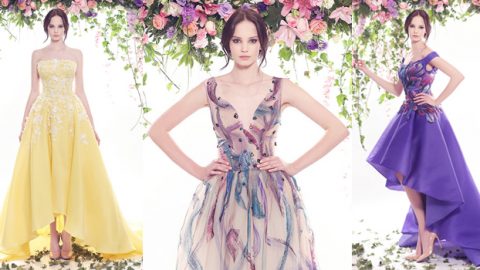 فساتين فدوي بعلبكي ربيع 2016 برومانسية المرأة فرنسية