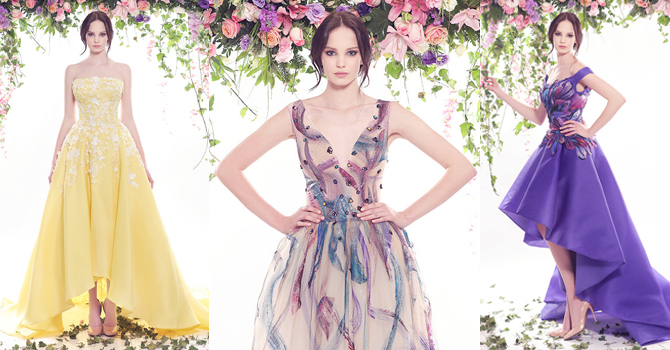 فساتين فدوي بعلبكي ربيع 2016 برومانسية المرأة فرنسية