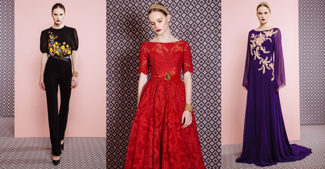 أزياء جورج حبيقة ربيع 2016 بخطوط إيطالية عريقة