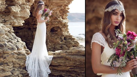 فساتين زفاف بوهيمية راقية من آنا كامبل 2016