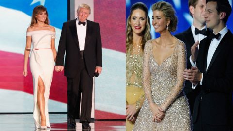 عائلة ترامب تخطفن الأنظار بأناقتهن في حفل التنصيب