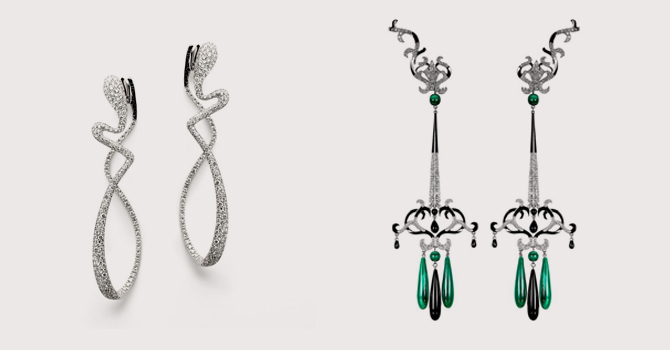 أقراط طويلة راقية تلائم العنق الممشوق